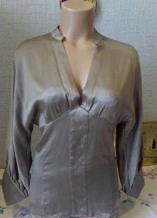 Блуза mango жіноча шовк1 фото