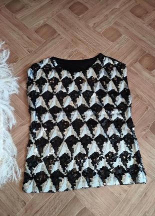 Футболка next c паєтками