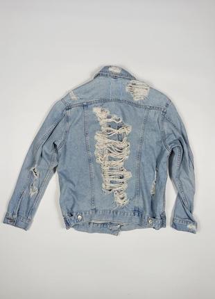 Topshop джинсовка женская джинсовая куртка размер 34 uk 63 фото