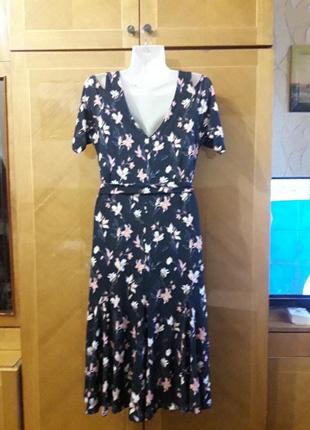 Новое нарядное платье  с  вырезами в цветах р.12 от kaleidoscope2 фото