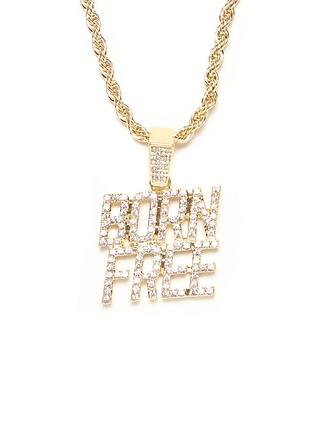 Цепочка + кулон подвеска со стразами born free