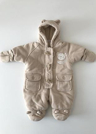 Дитячий демісезонний комбінезон ведмедик новонароджений