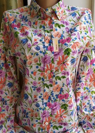 Женская нарядная хлопковая блузка блуза рубашка  marilyn moore
