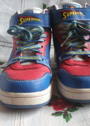 Супер ботинки"superman"р.35,5,стелька-22см.,100%кожа