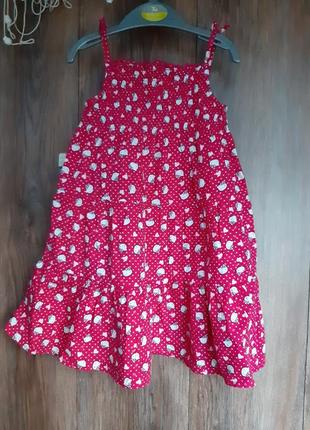 Яркий сарафан hello kitty