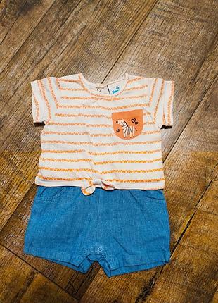 Песочник, topomini, р. 74, 6-9 мес, длина от плеча до подгузника 38см