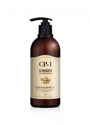 Шампунь для волосся з імбиром esthetic house cp-1 ginger purifying shampoo 500 мл