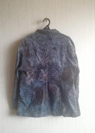Стильный пиджак, жакет samoon микровельвет 54р.+-4 фото