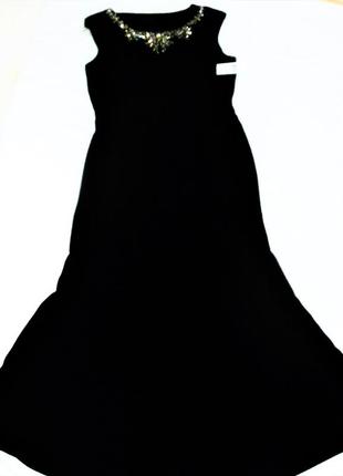 Ошатне довге плаття з камінчиками в області декольте "12" usa 48-50 рр9 фото