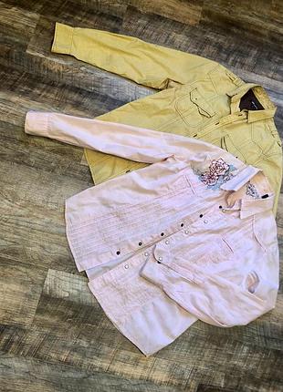 Красива рожева чоловіча сорочка lee cooper + ще одна сорочка в подарунок🎁😉