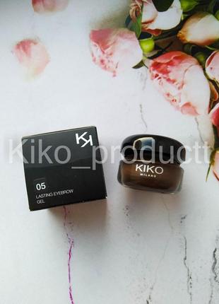 Гель для брів kiko lasting eyebrow gel (05)1 фото