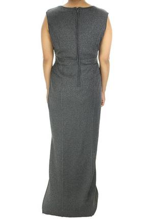 Calvin klein плаття сіро-срібного кольору "charcoal" максі m, большемерит - l4 фото