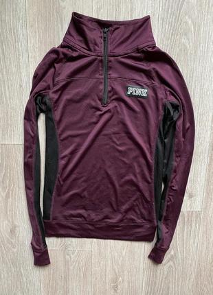 Pink спортивная кофта лонгслив xs
