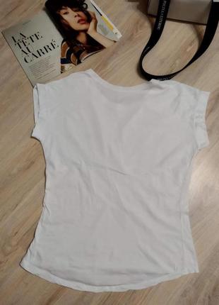 Свободная белая футболка блузка рубашка кофточка10 фото