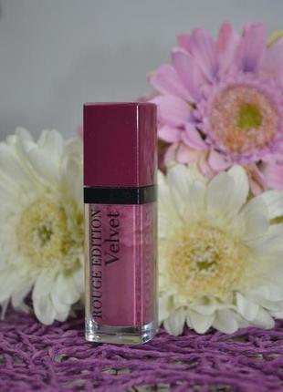 Рідка матова помада bourjois rouge edition velvet lipstick