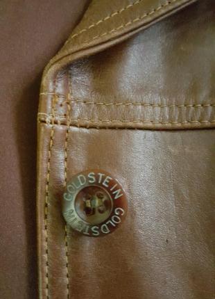 Кожа-тренд весны! милитари- кожаная куртка/пиджак" goldstein"bi molltanиз 100% нат.кожа6 фото