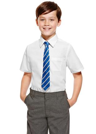 Белая школьная рубашка marks&spencer 8-9 лет