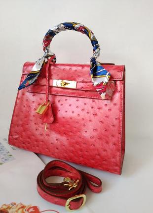 Сумка келлі шкіряна жіноча в стилі hermes kelli🌸новинка