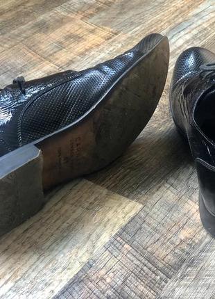 Мужские кожаные чёрные классические туфли carnaby💼ручная сборка👌7 фото