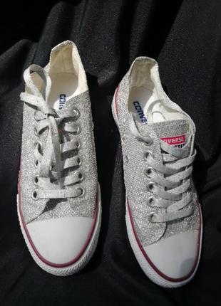 Кеди converse блискучі