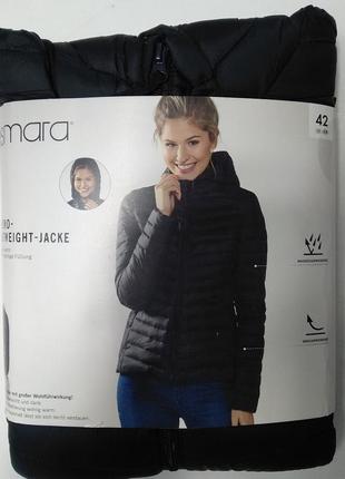 Черная стёганая женская демисезонная куртка esmara3 фото