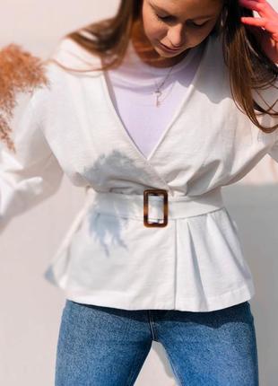 Жакет-блузка з об’ємними рукавами3 фото