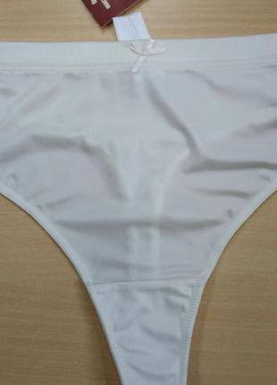 Трусики, женские, стринги, белые, эластичные, c&a, 2xl, 10132