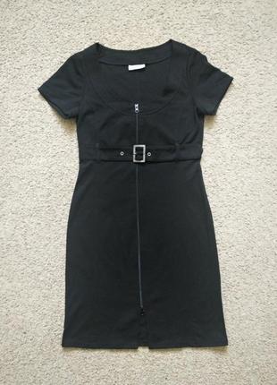 Платье черное миди повседневное летнее классное размер l1 фото