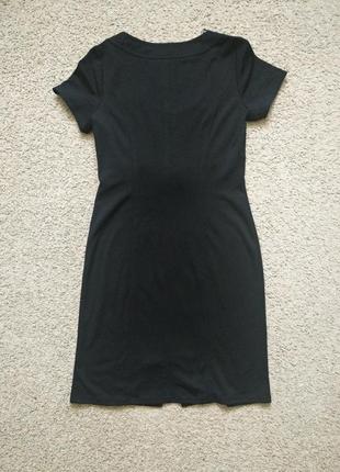 Платье черное миди повседневное летнее классное размер l5 фото