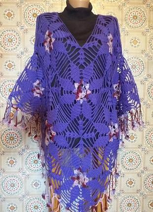 Пончо hand made демісезонне.