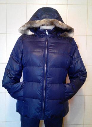 Качественная,легкая куртка-пуховик softgrey от la redoute, натуральный утиный пух,46/482 фото