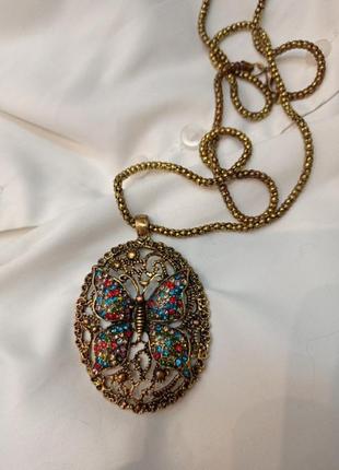 Кулон метелик swarovski