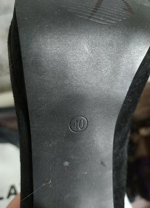 Черные замшевые туфли , очень удобные и устойчивые6 фото