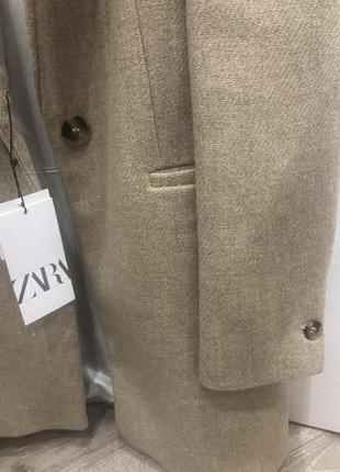 Новое пальто zara xs 50% шерсти оригинал8 фото