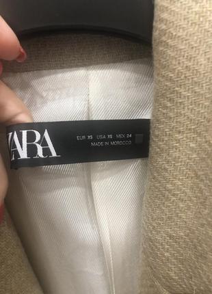 Новое пальто zara xs 50% шерсти оригинал7 фото