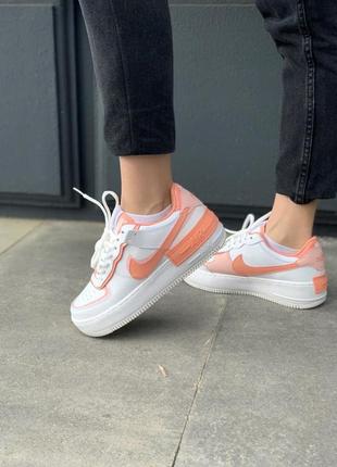 Кроссовки air force orange/white