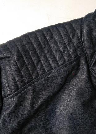 Мужская байкерская куртка эко кожа livergy 48eur6 фото