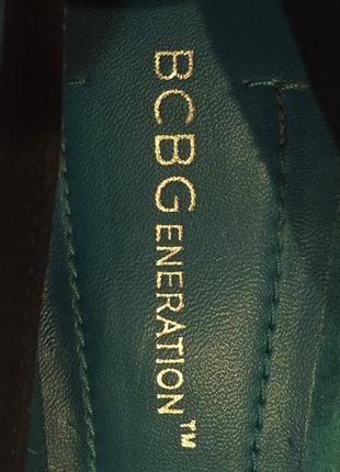 Бирюзовые туфли "bcbgeneration" с черным кантом (натуральный замш) 37-37,54 фото