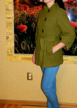 Пальто женское зеленое р. 44-46 topshop4 фото