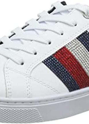 Белые кеды кожа тренд tommy hilfiger2 фото