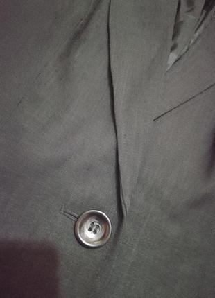 Классический темно-серый пиджак4 фото