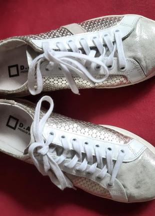 Сникерсы кеды кожаные d.a.t.e. италия 39 размер 25.5 сост новых