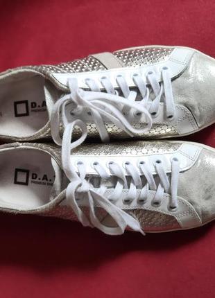 Сникерсы кеды кожаные d.a.t.e. италия 39 размер 25.5 сост новых
