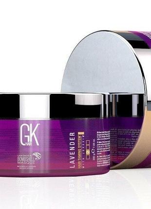 Маска lavender от global keratin лавандовый оттенок 200ml3 фото