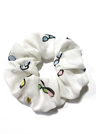 Скранч (резинка) для волосся в веселий принт