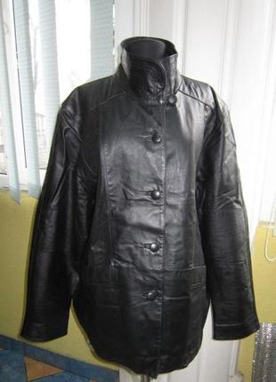 Большая женская кожаная куртка canda  (c&a).  лот 10031 фото