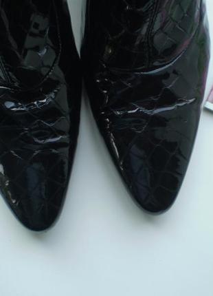 Ботинки aquatalia 41р. лаковая кожа, италия3 фото