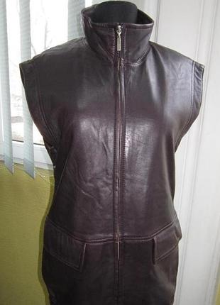Якісна оригінальна шкіряна жилетка seiden leder (3292)