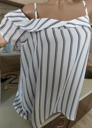 Блузка в смужку,блуза,майка р. 48-50