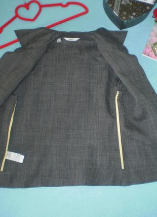 Серая блуза, летняя куртка mango р.s-m 44-46 из рами 3